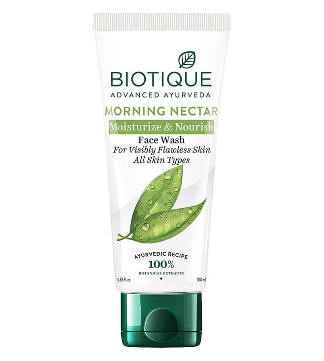 biotique morning nectar moisturizing & nourish face wash - 100 ml