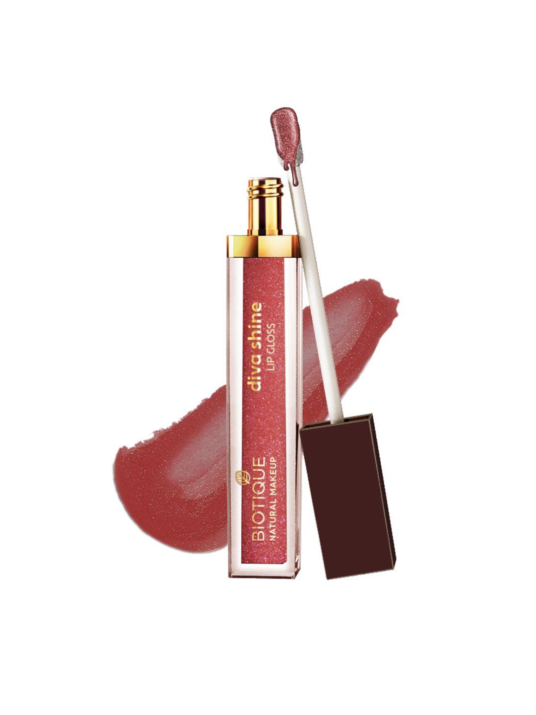 biotique natural makeup diva shine lip gloss - pixie dust b103 3 ml