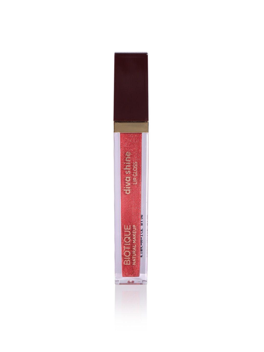 biotique natural makeup diva shine lip gloss- fire-n-ice r106 3 ml