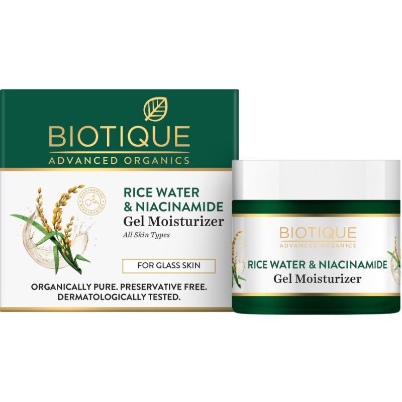 biotique rice water & niacinamide gel moisturizer