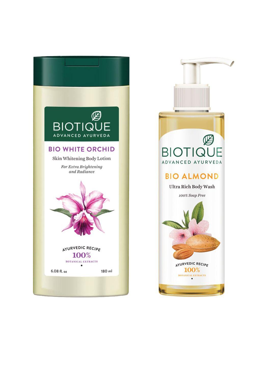 biotique set of body wash & body lotion