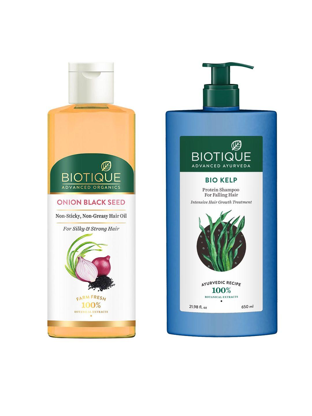 biotique set of hair oil & sustainable shampoo