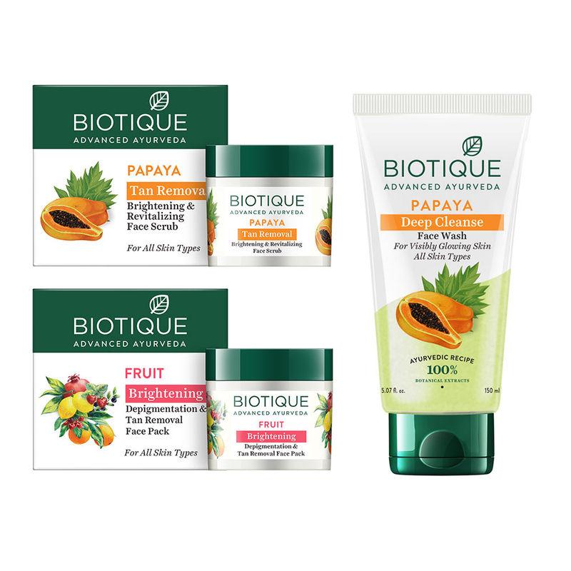 biotique tan removal combo (pack of 3)