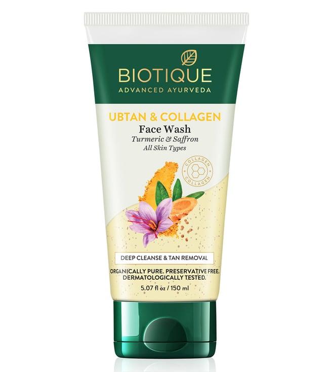 biotique ubtan & collagen face wash - 150 ml
