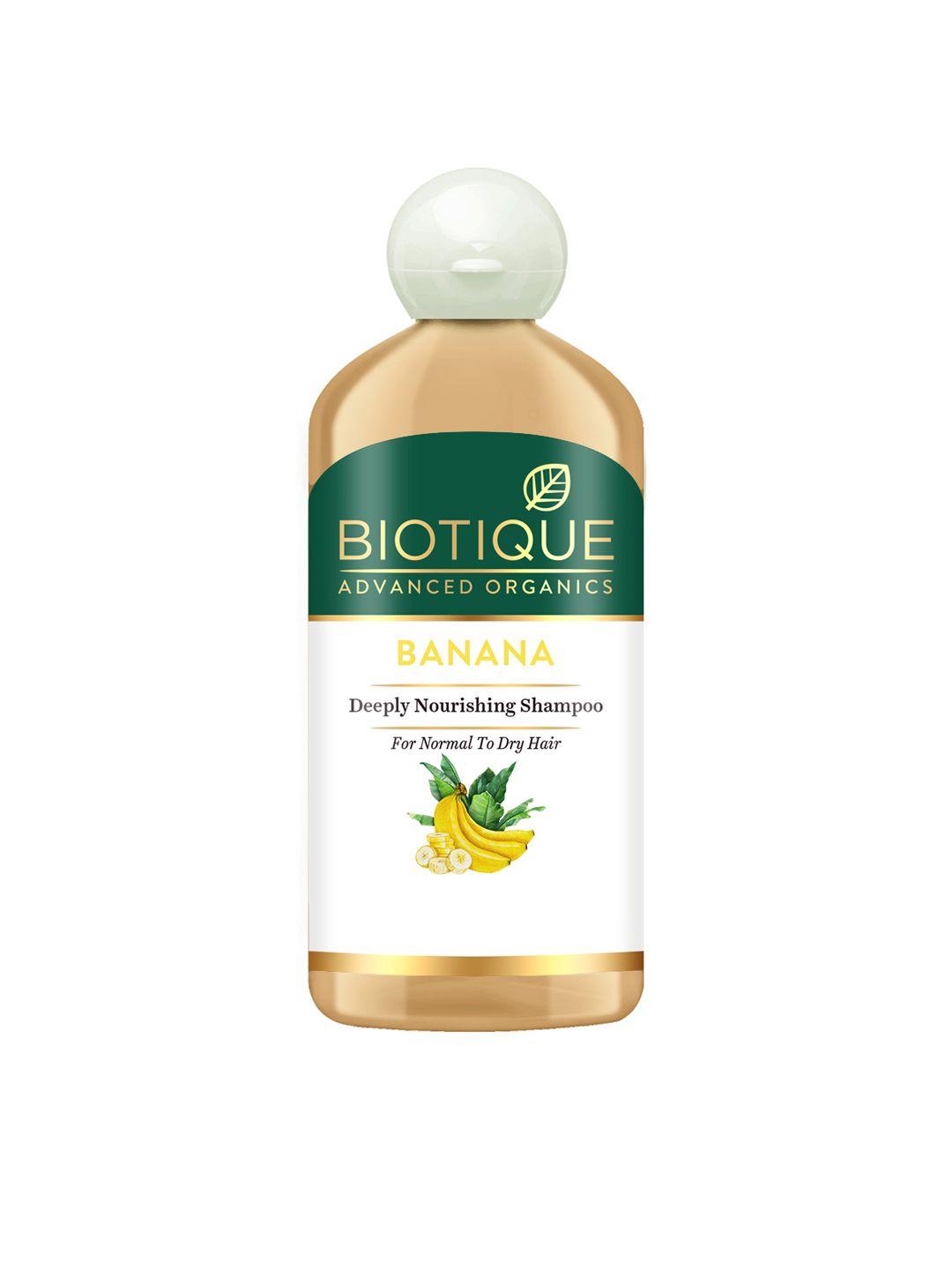 biotique unisex advanced organics banana deeply nourishing shampoo 300 ml
