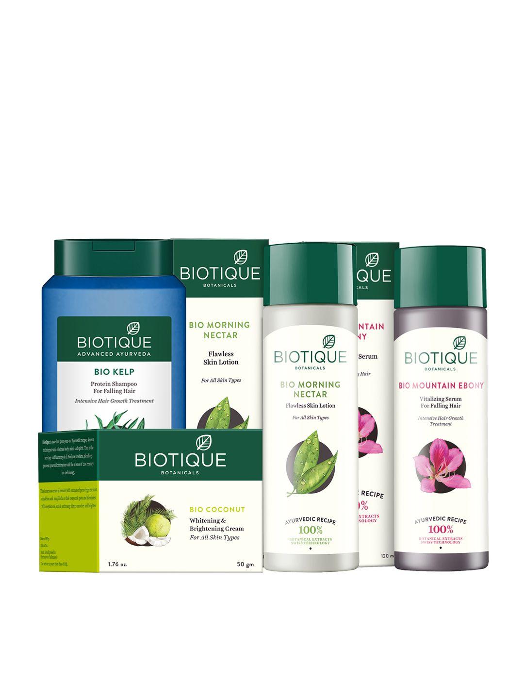 biotique unisex sustainable skin & hair care gift set