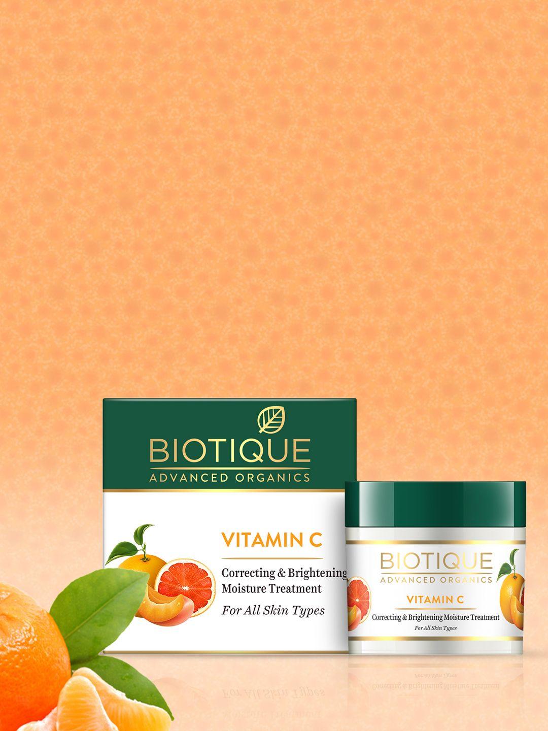biotique vitamin c correcting and brightening treatment face moisturizer 50 g