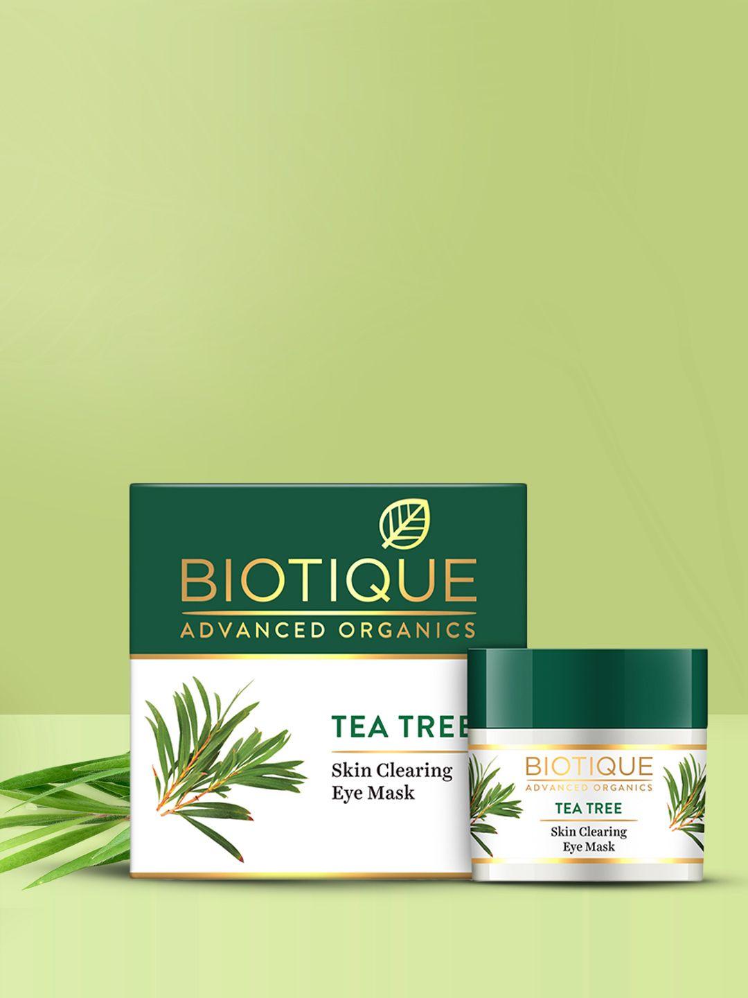 biotique women advanced organics tea tree skin clearing eye mask 15gm