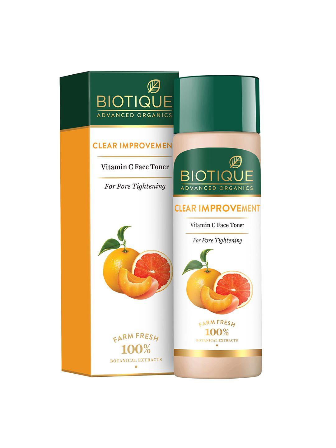 biotique advanced organics clear improvement vitamin c face toner - 120 ml