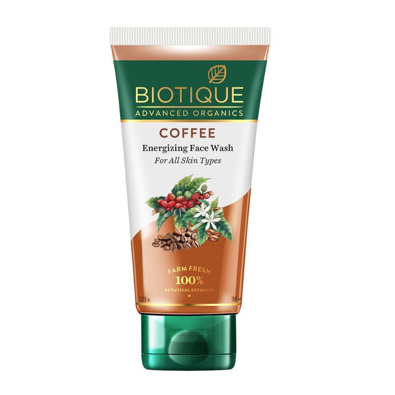 biotique advanced organics coffee energizing face wash