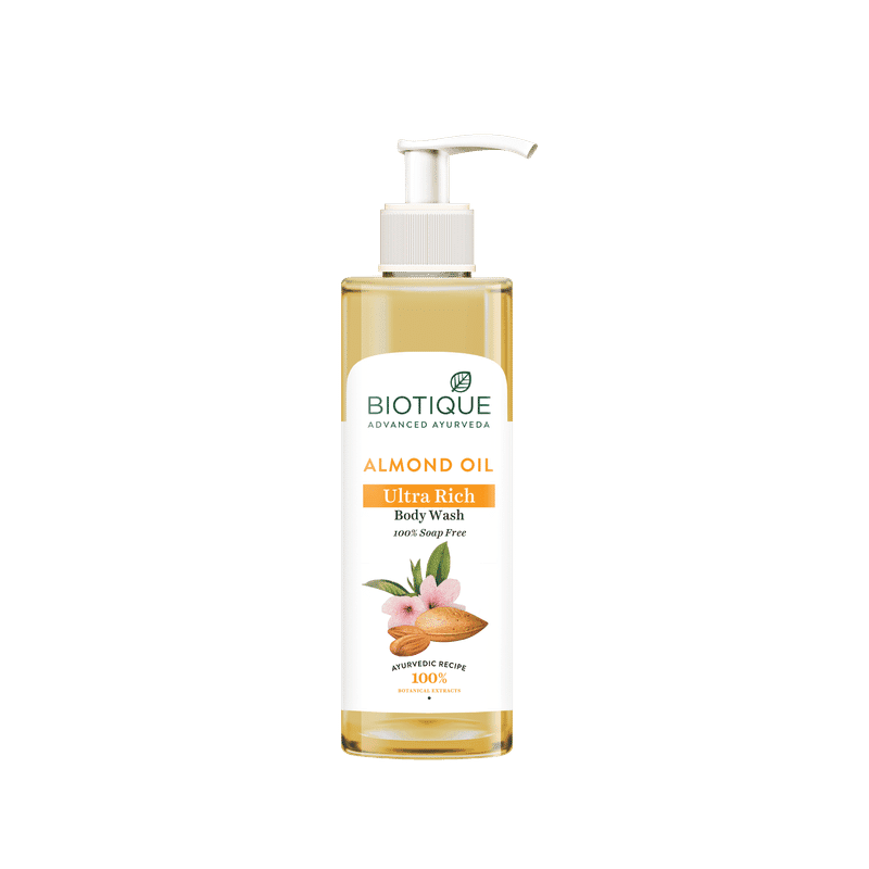 biotique almond oil ultra rich body wash