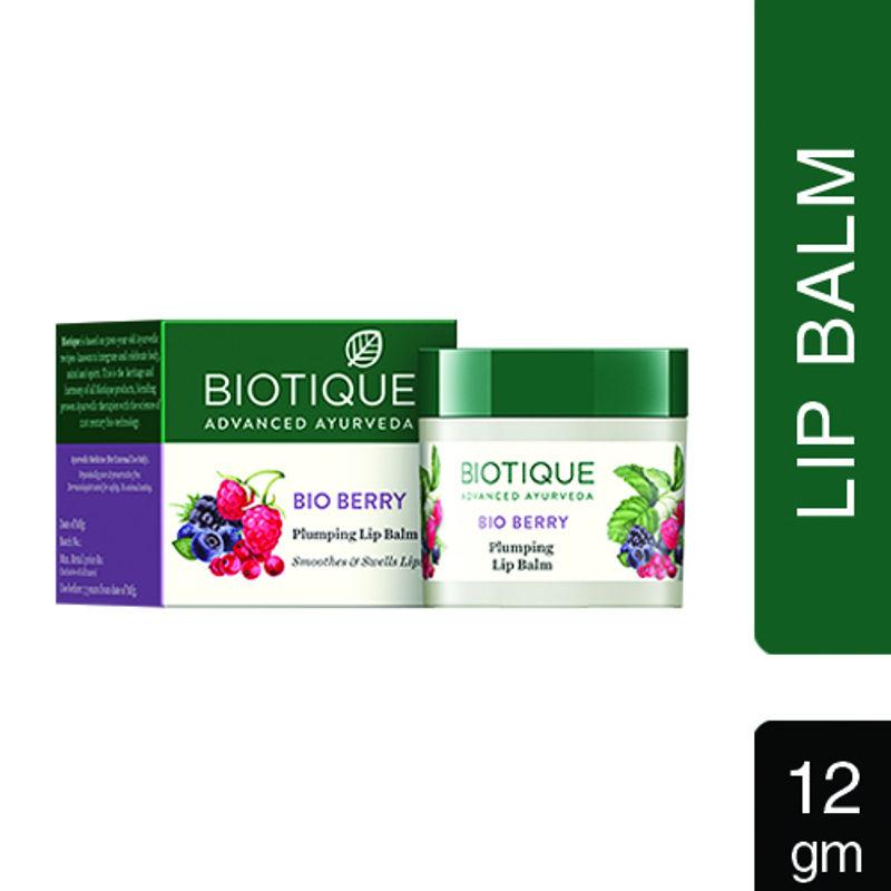 biotique bio berry plumping lip balm smoothes & swells lips