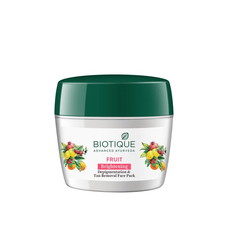 biotique bio fruit brightening- depigmentation & tan removal face pack