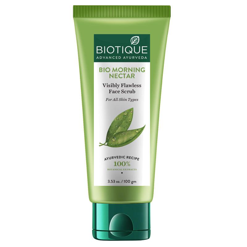 biotique bio morning nectar visibly flawless face scrub