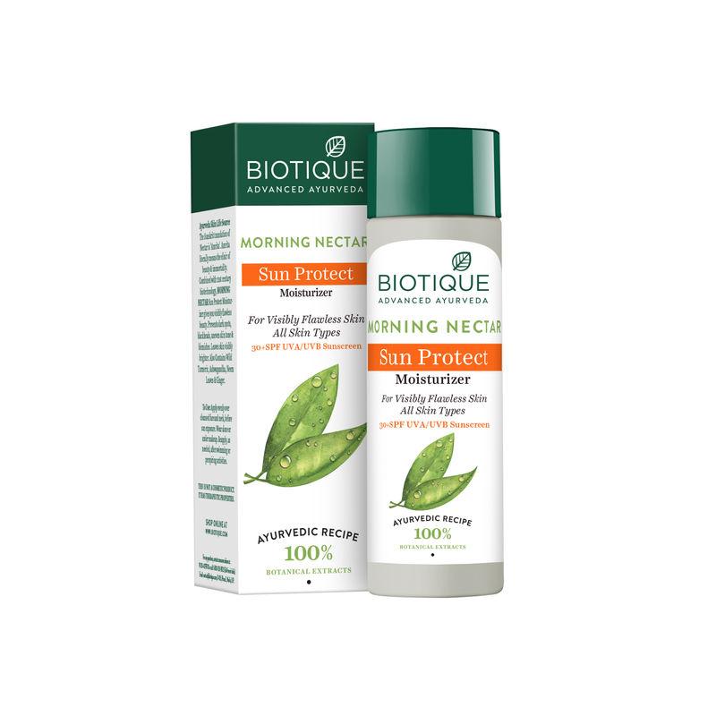 biotique bio morning nectar visibly flawless sun protector spf 30+