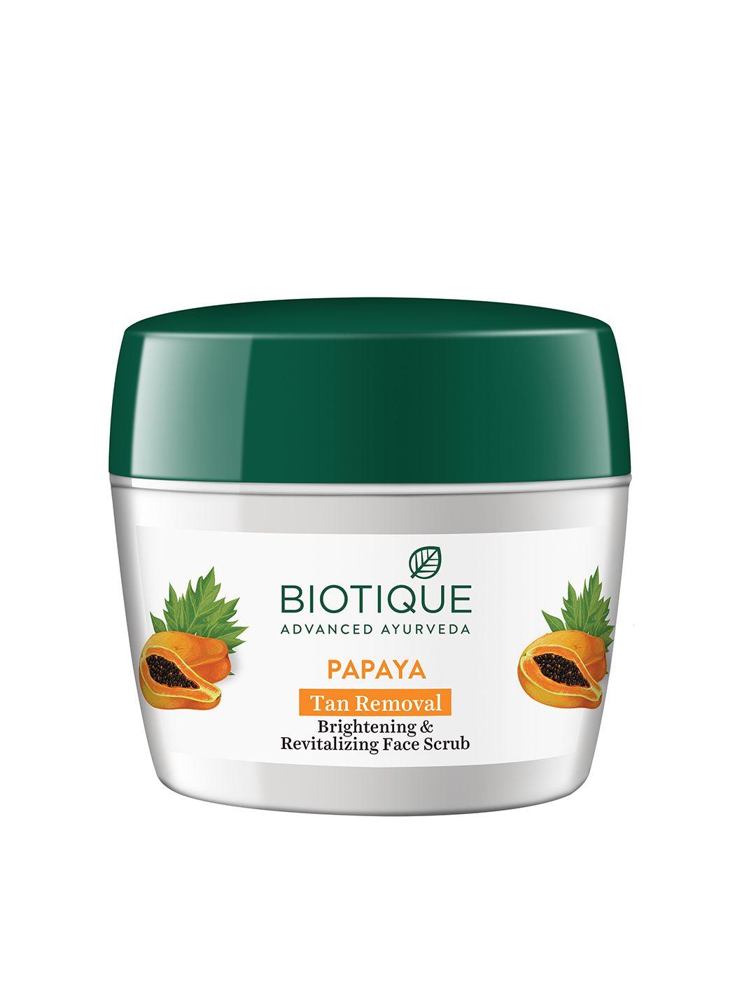 biotique bio papaya revitalising tan-removal scrub 235 g