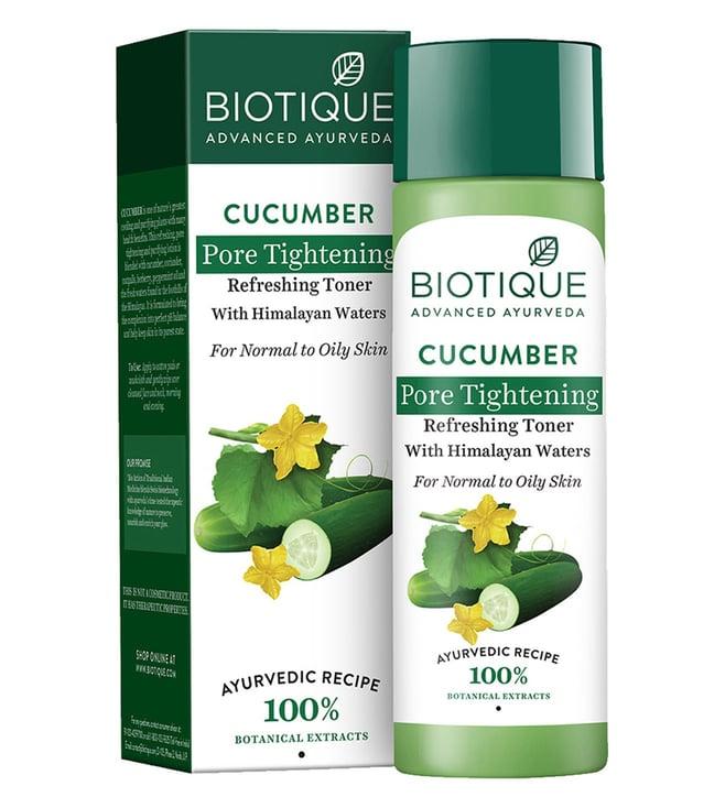 biotique cucumber pore tightening refreshing toner - 120 ml