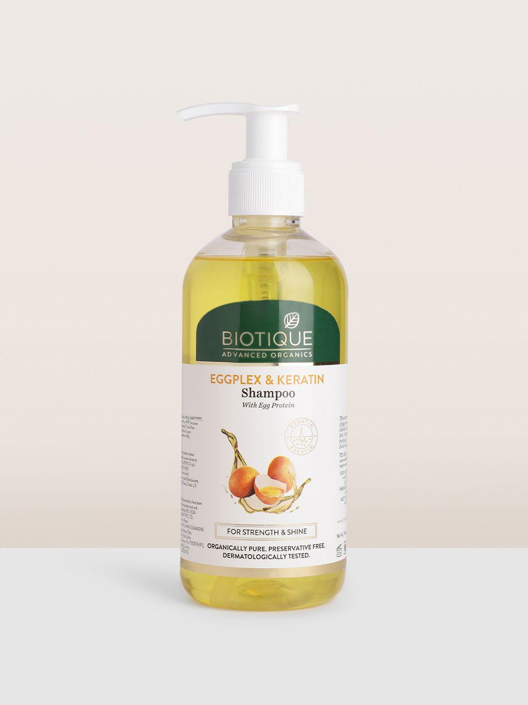 biotique eggplex & keratin shampoo with egg protein - 300 ml