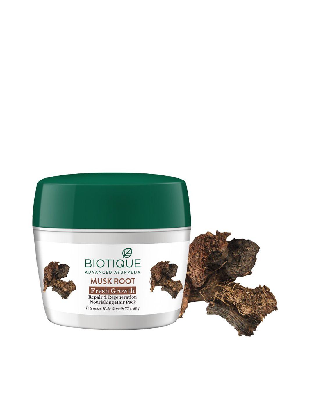 biotique fresh growth nourishing treatment pack - bio musk root 230 g