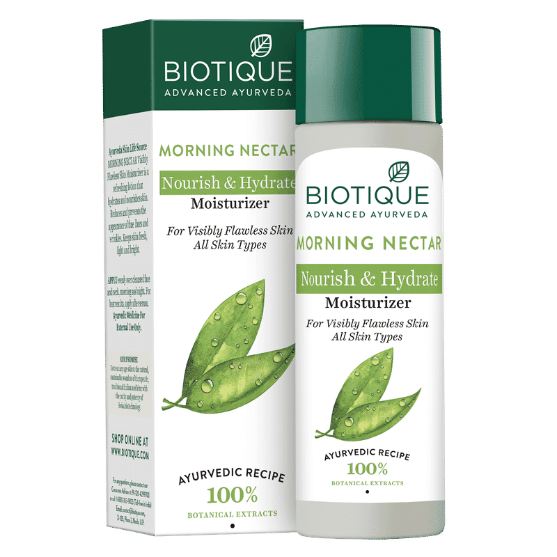 biotique morning nectar nourish & hydrate moisturizer