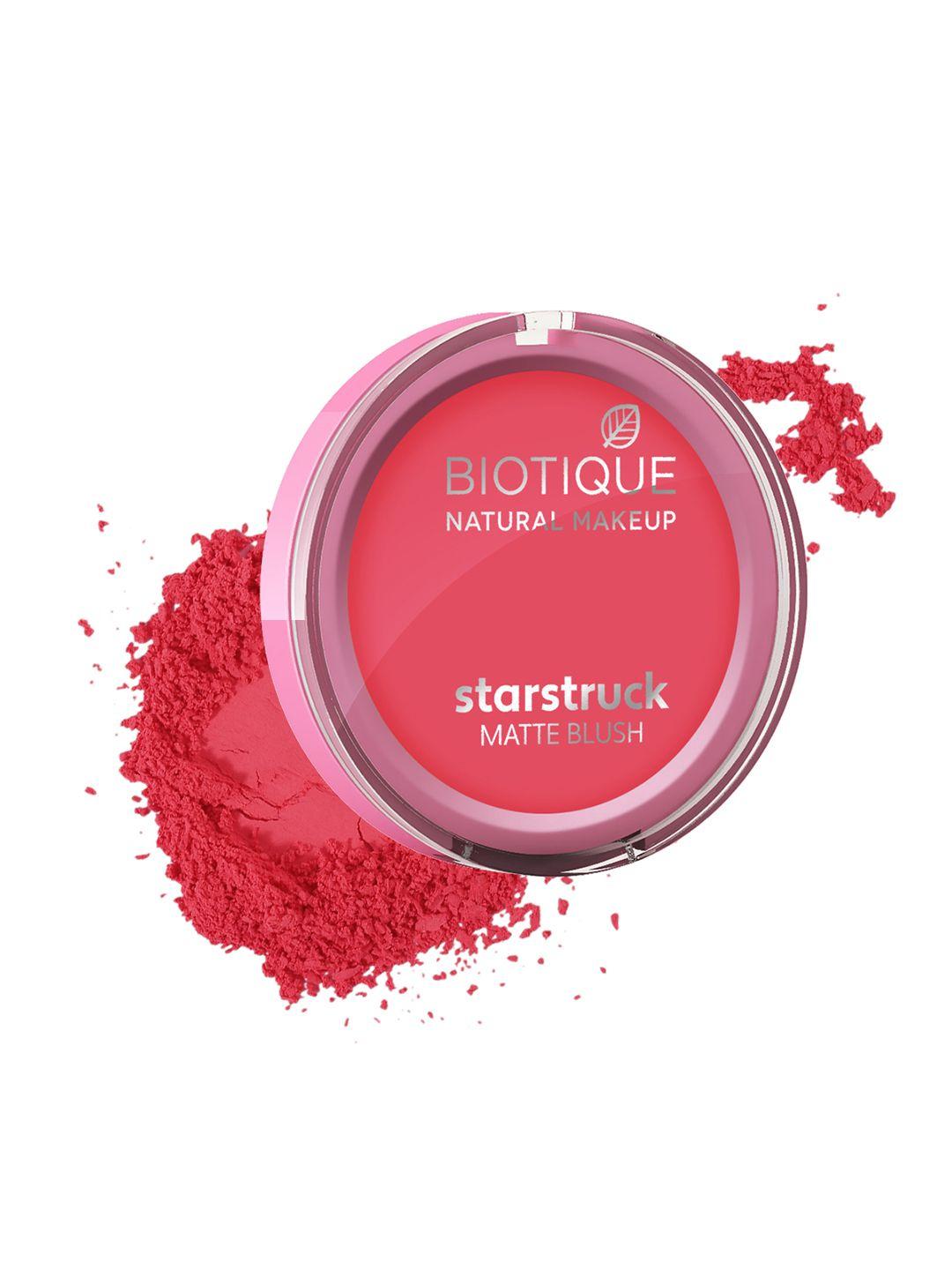 biotique natural makeup starstruck satin matte blush - promise in pink