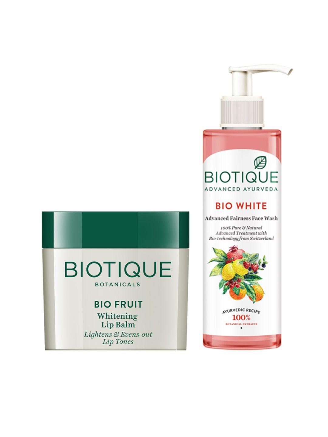 biotique set of face wash & lip balm