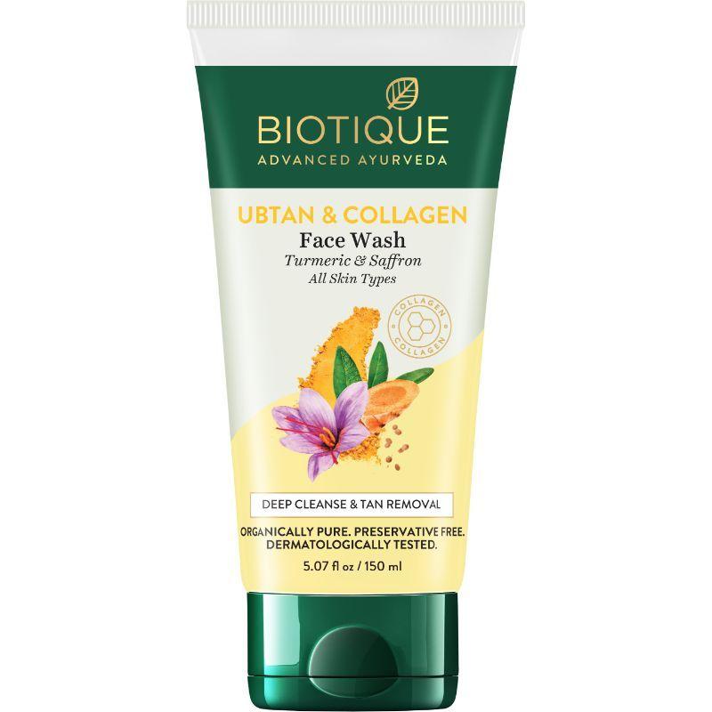 biotique ubtan & collagen face wash