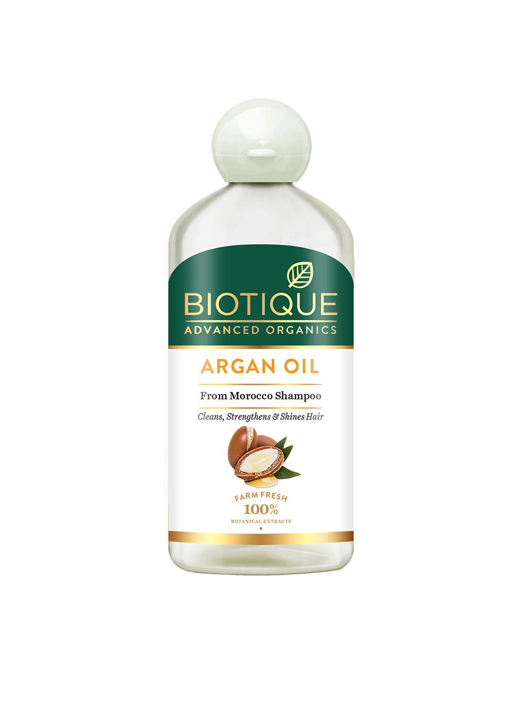biotique unisex advanced organics argan oil from morocco shampoo 300 ml