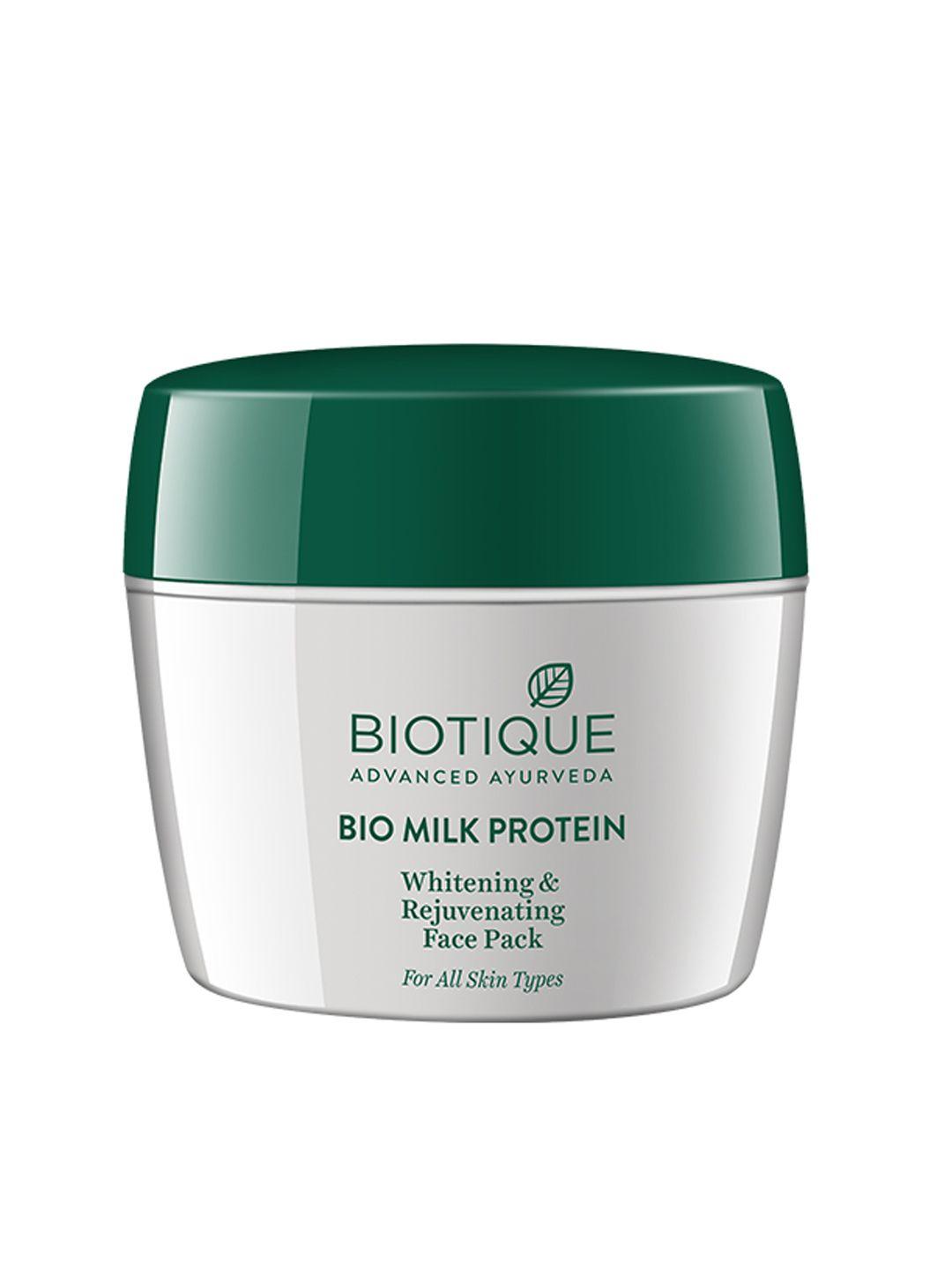 biotique unisex milk protein whitening & rejuvenating face pack 175 gm