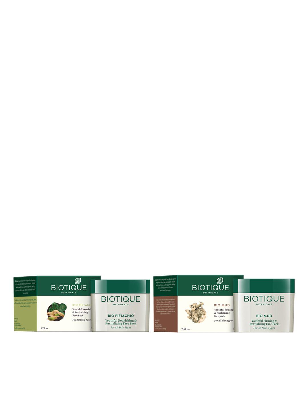 biotique unisex set of 2 face pack