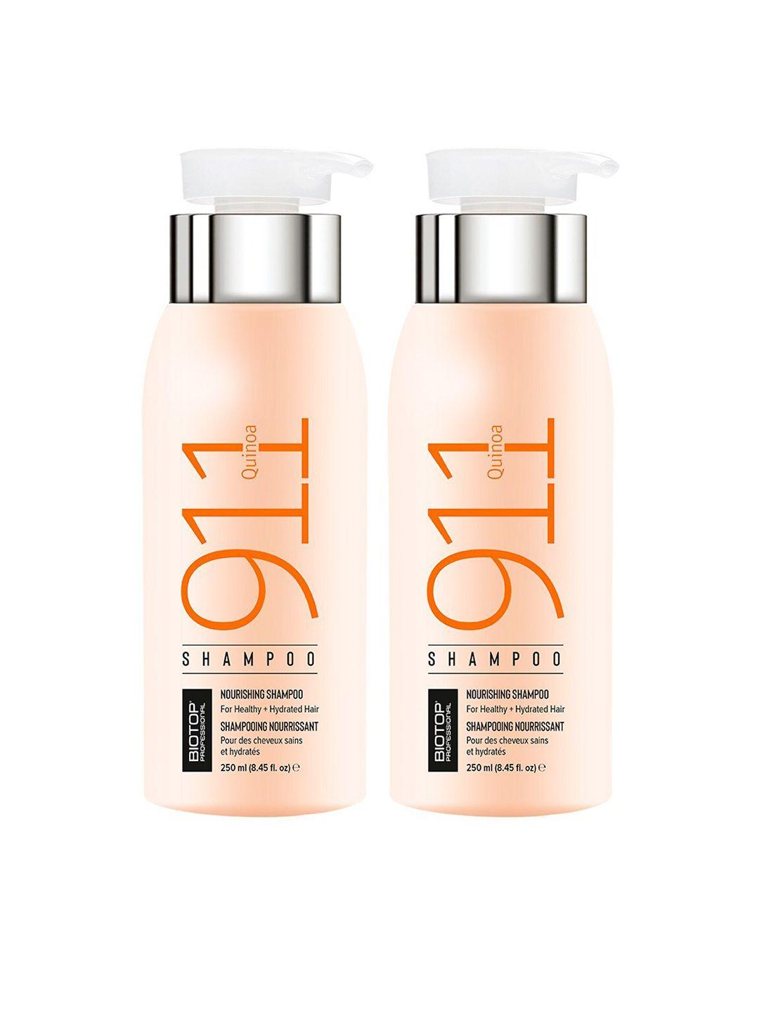 biotop professional set of 2 911 quinoa shampoo - 250ml each