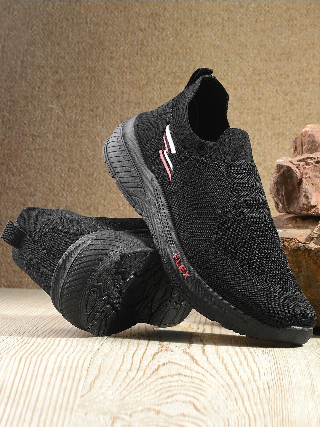 birde men black mesh walking non-marking shoes