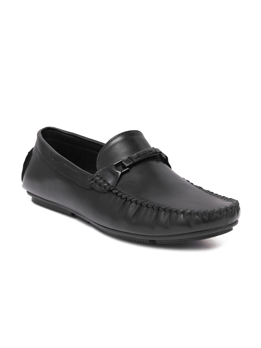 birgos men black loafers