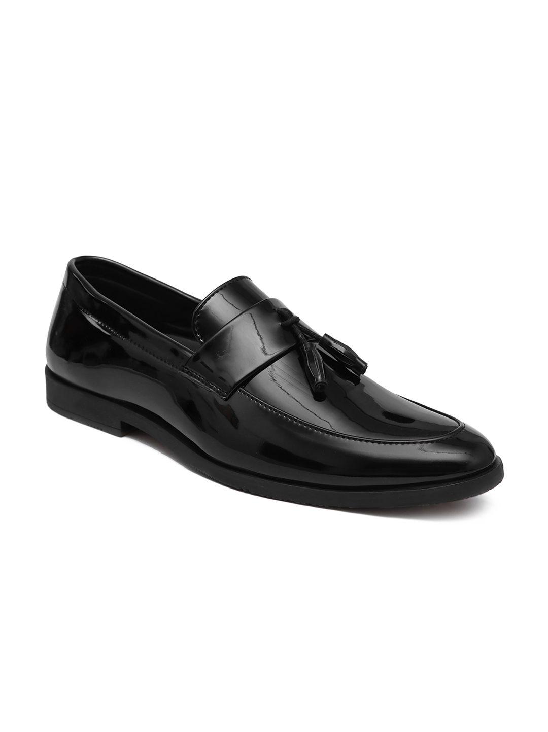 birgos men leather formal slip on shoes