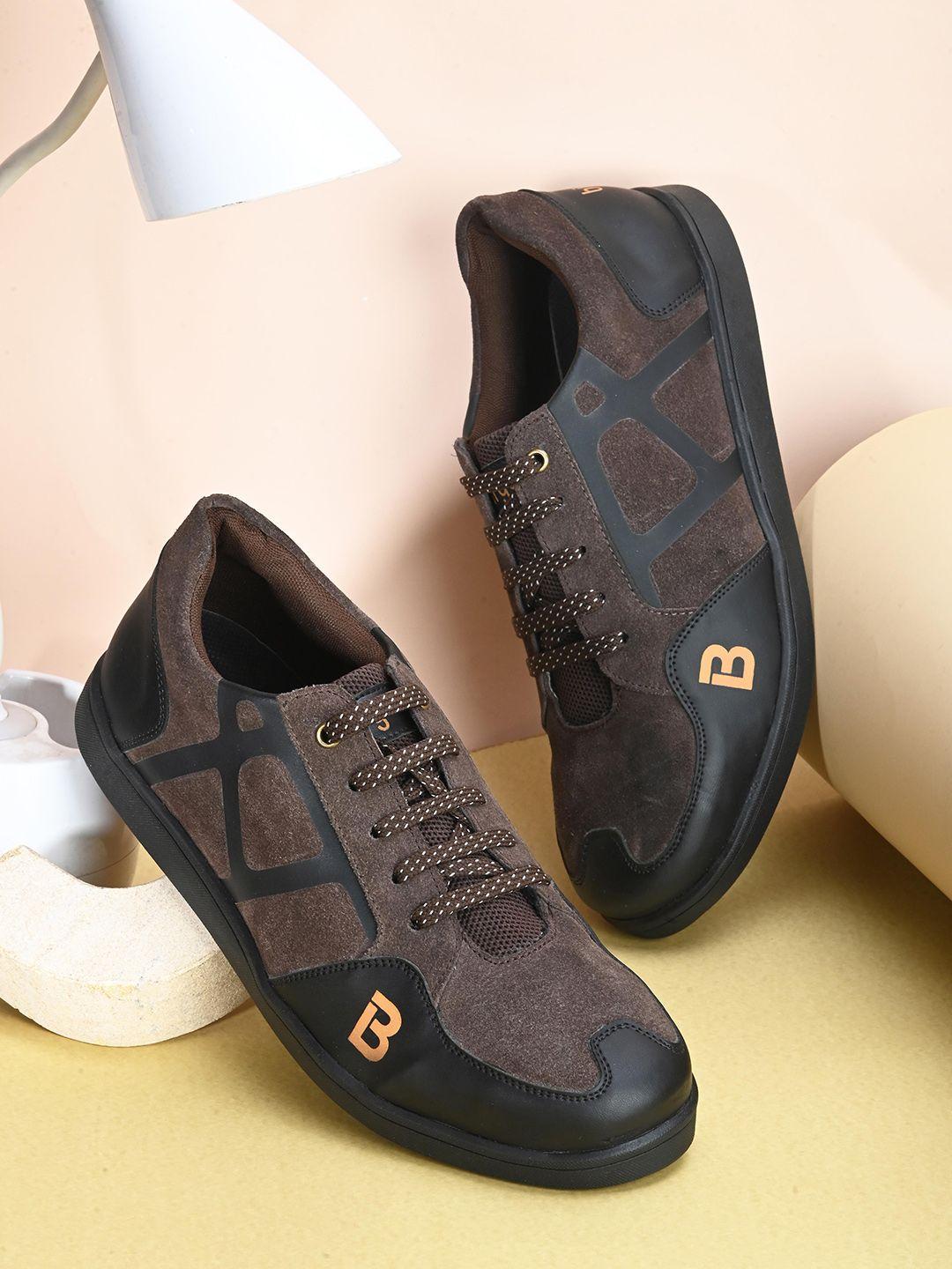 birgos men patterned leather sneakers