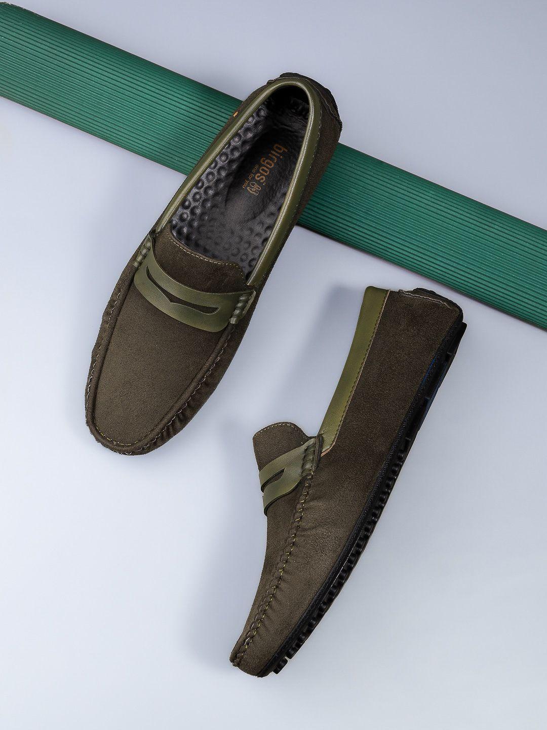 birgos men suede slip-on driving shoes