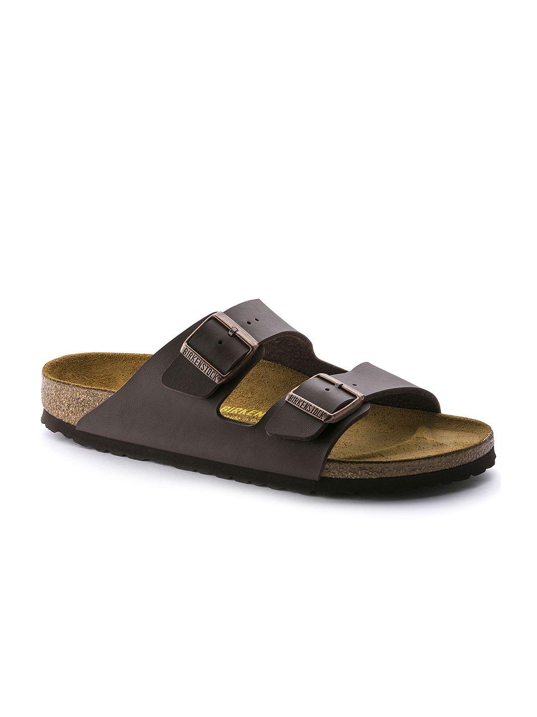 birkenstock unisex coffee brown arizona birko-flor regular width comfort sandals