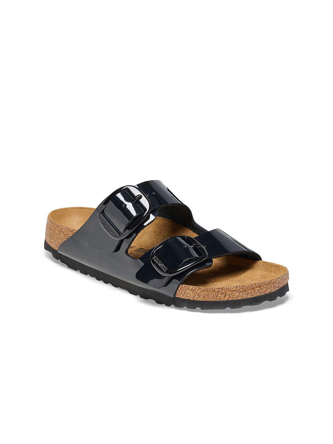 birkenstock arizona big buckle birko-flor narrow width two strap open toe flats