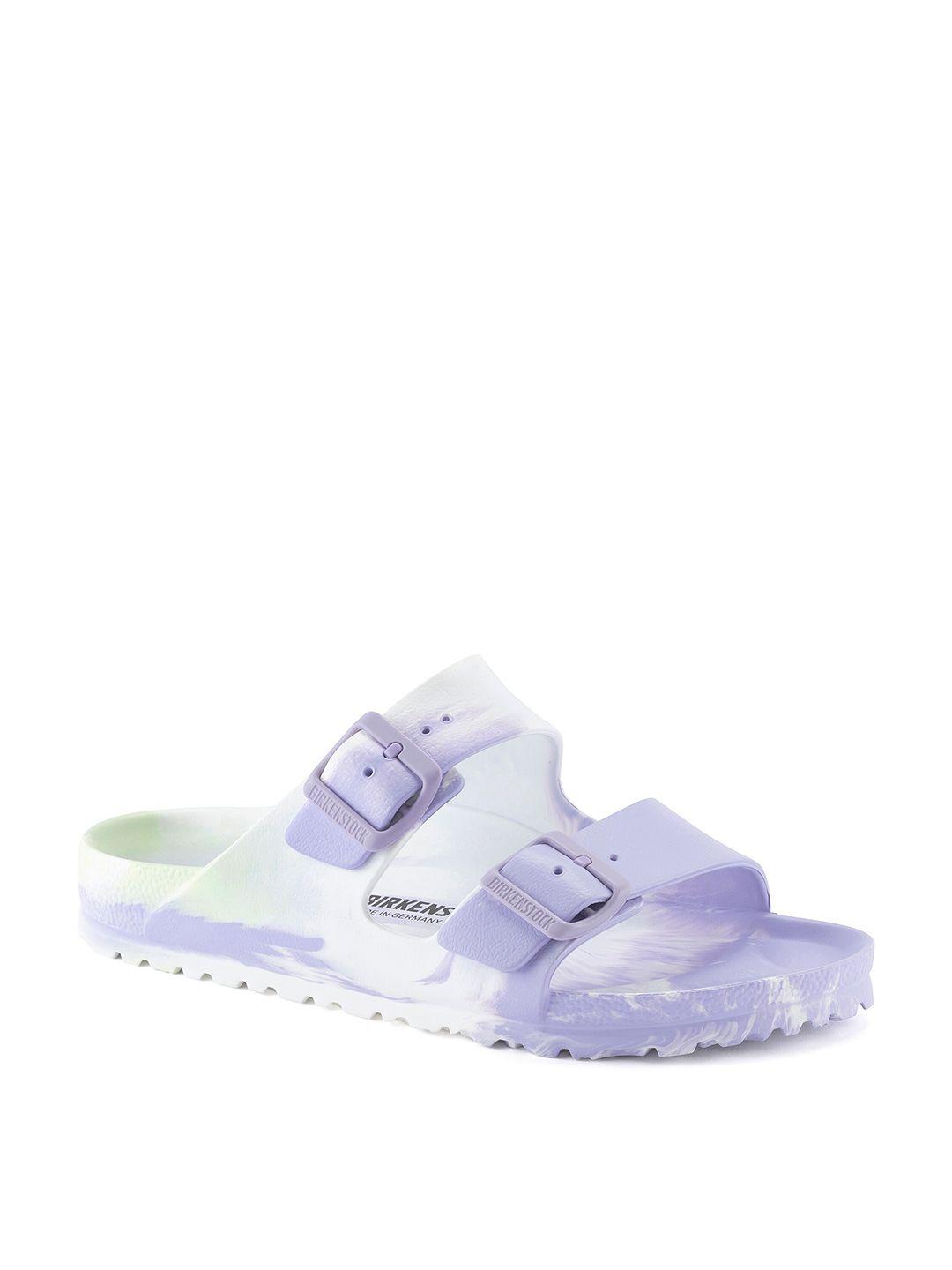 birkenstock arizona essentials printed regular width two-strap sliders