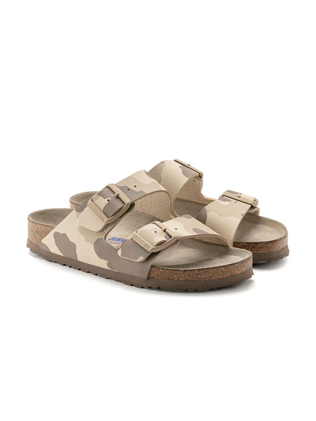 birkenstock arizona printed narrow width two-strap comfort sandals