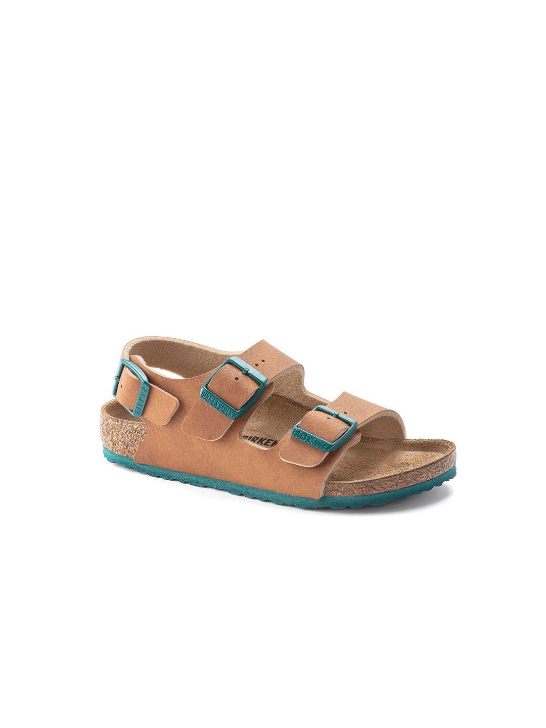 birkenstock boys brown narrow width milano comfort sandals