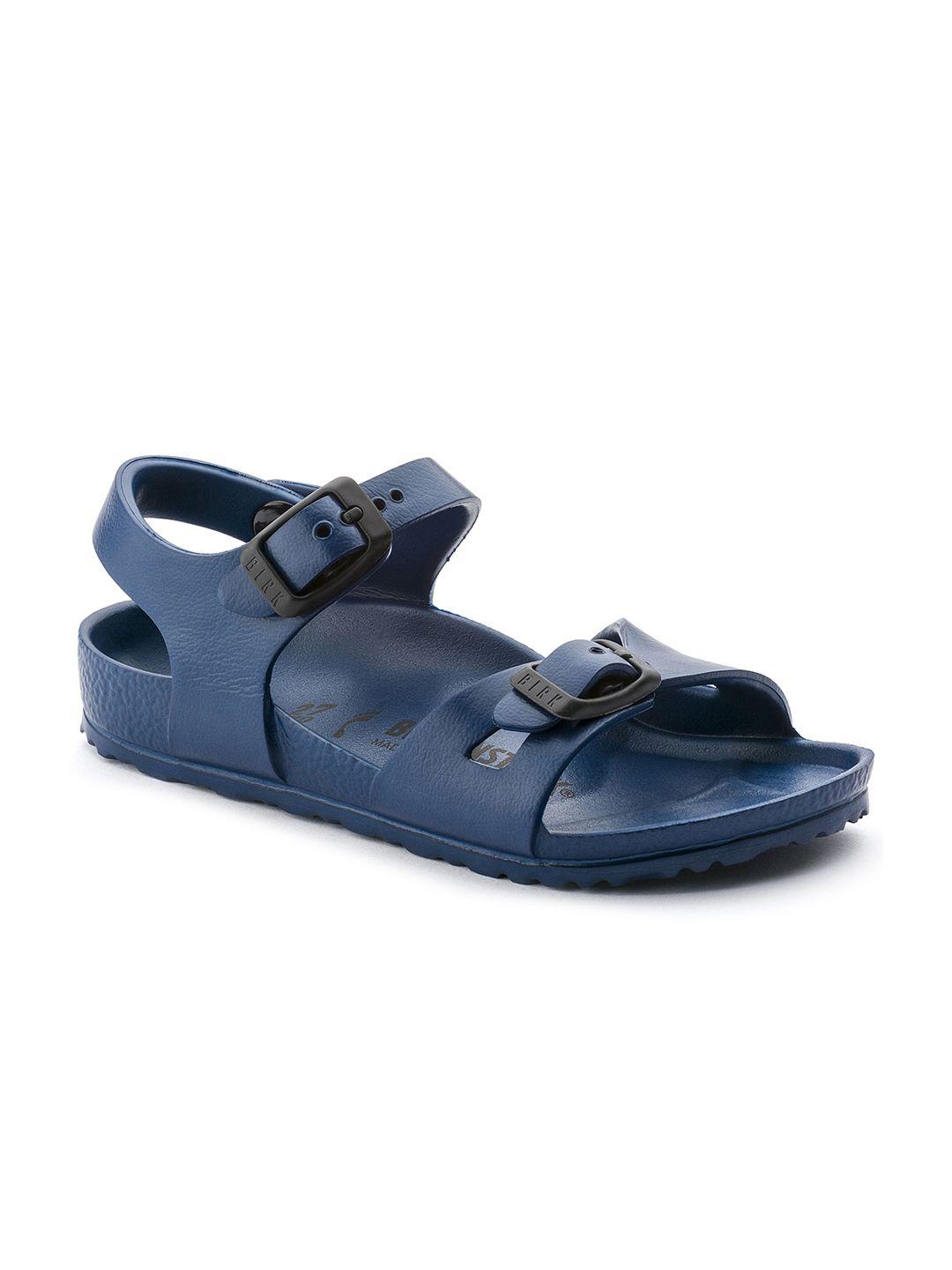 birkenstock girls blue solid rio eva open toe narrow width flats