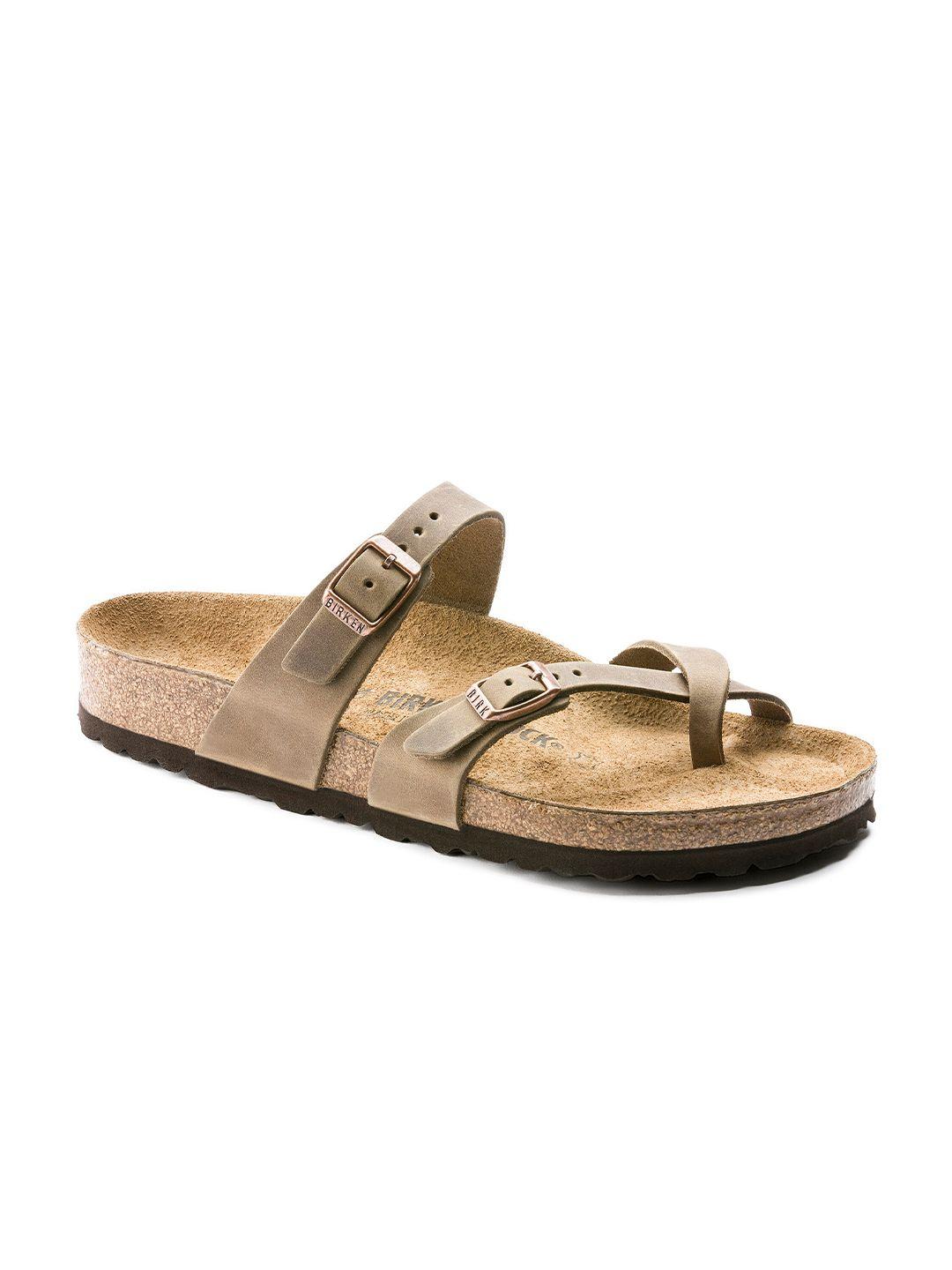 birkenstock mayari women brown & tan sliders