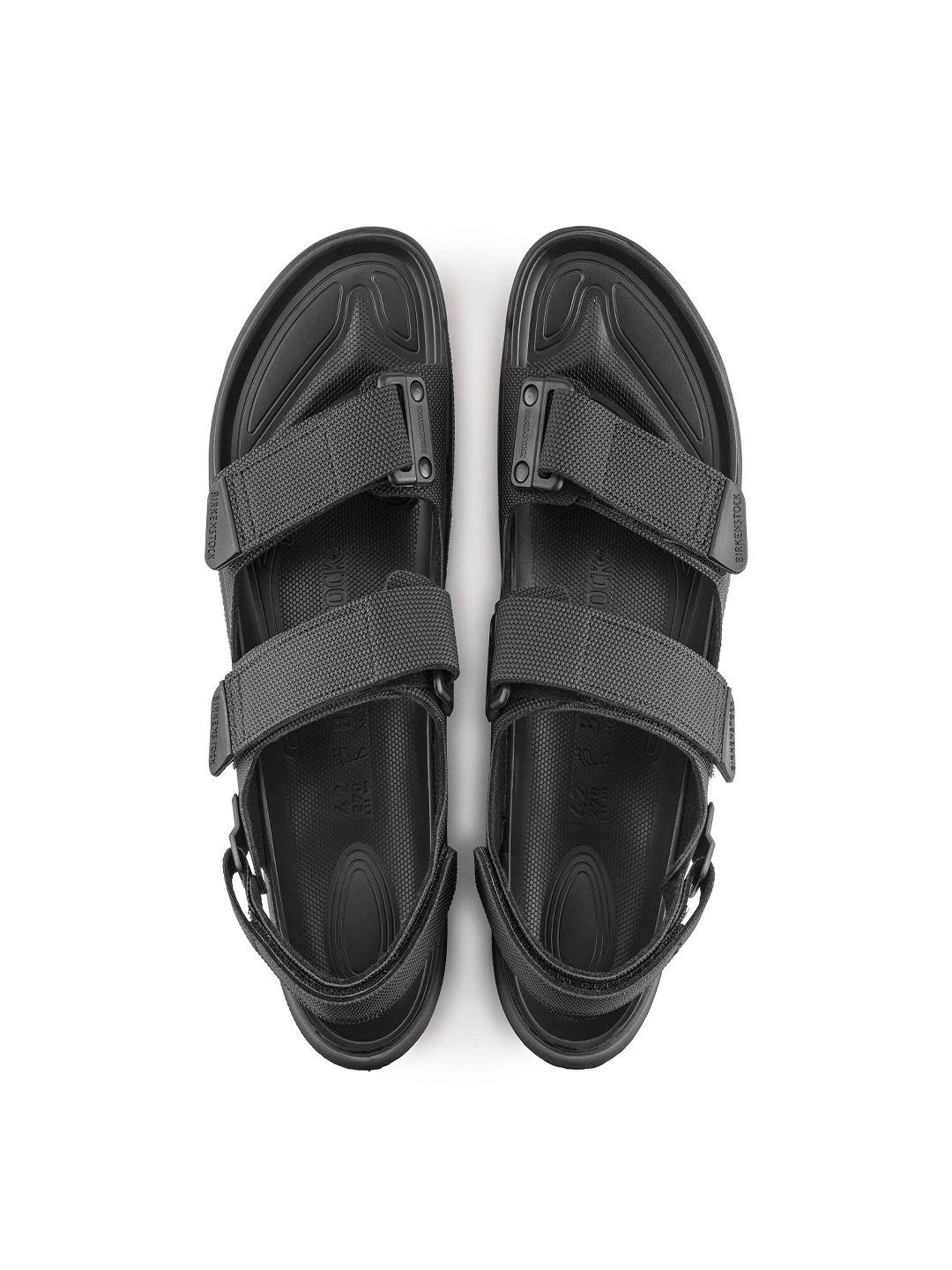 birkenstock men black regular width pu tatacoa comfort sandals