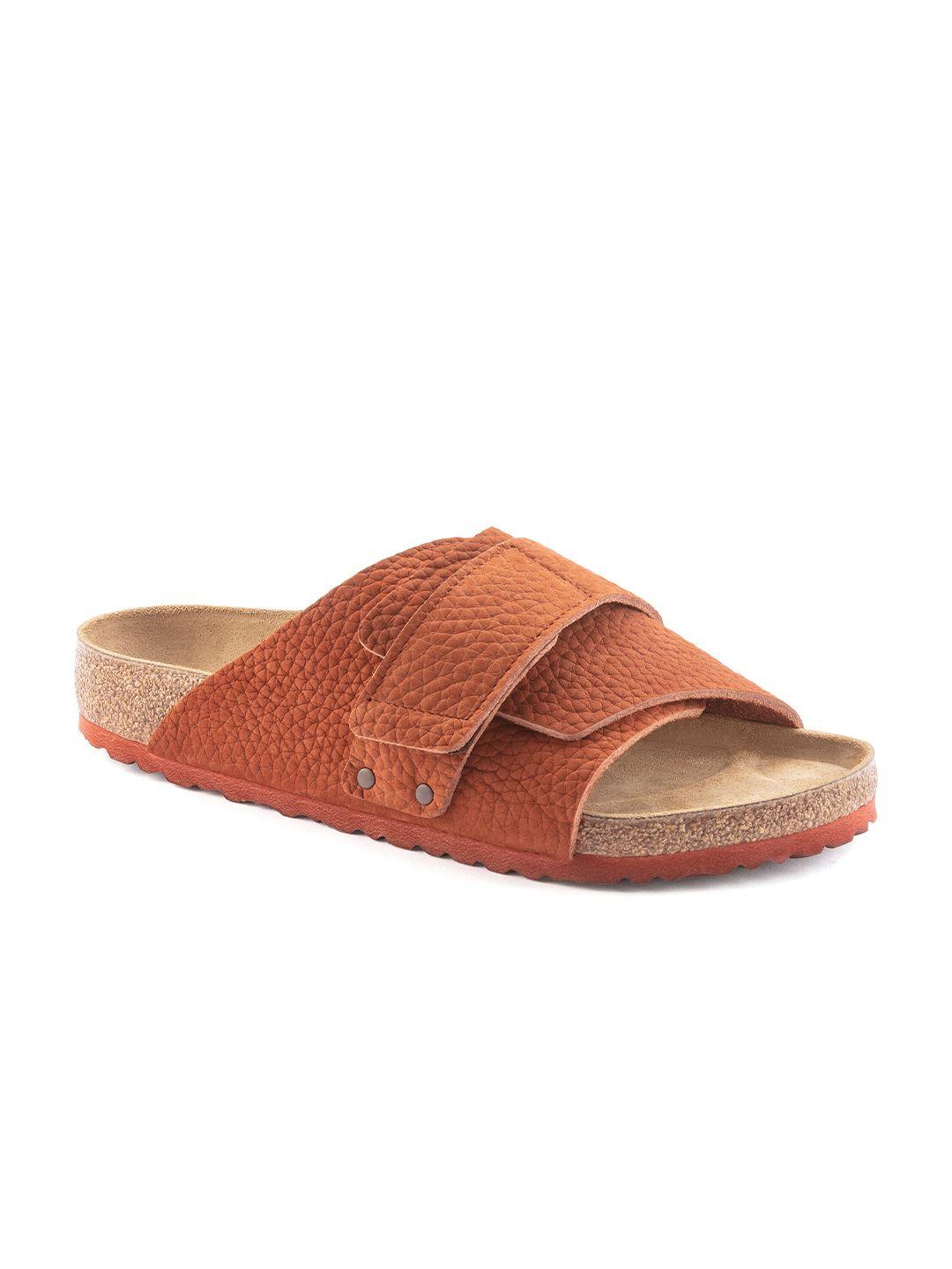 birkenstock men kyoto shearling regular width one-strap comfort sandals
