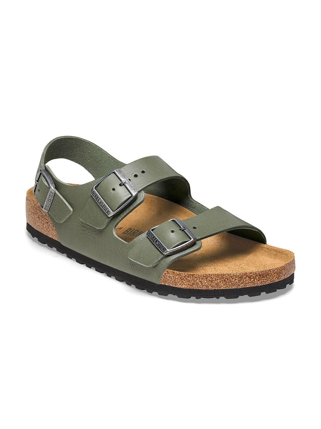 birkenstock men leather ankle strap sandals