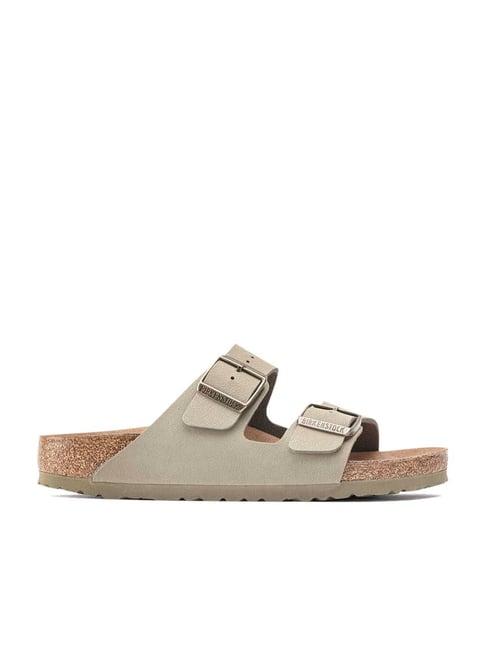 birkenstock unisex arizona vegan grey regular width casual sandals