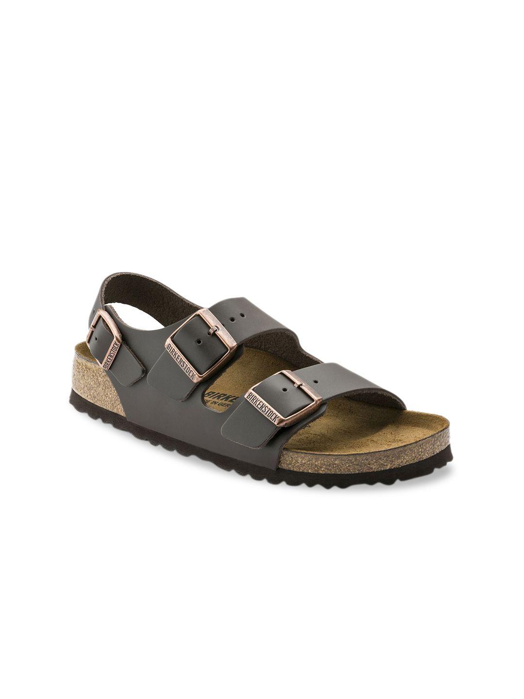 birkenstock unisex brown regular width milano comfort sandals