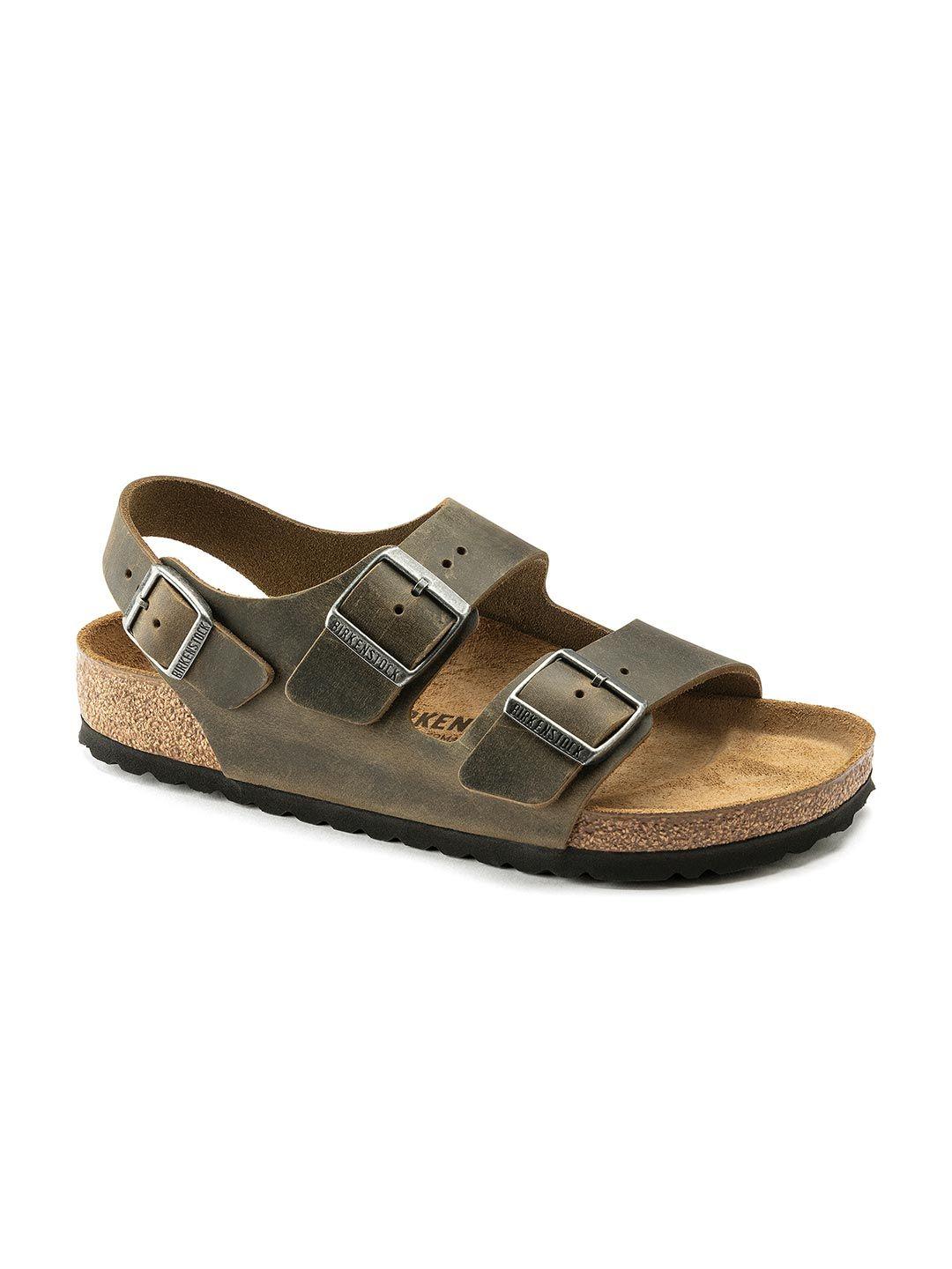 birkenstock unisex green milano suede comfort sandals