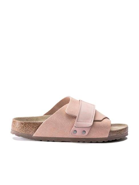 birkenstock unisex kyoto soft footbed soft pink regular width casual sandals